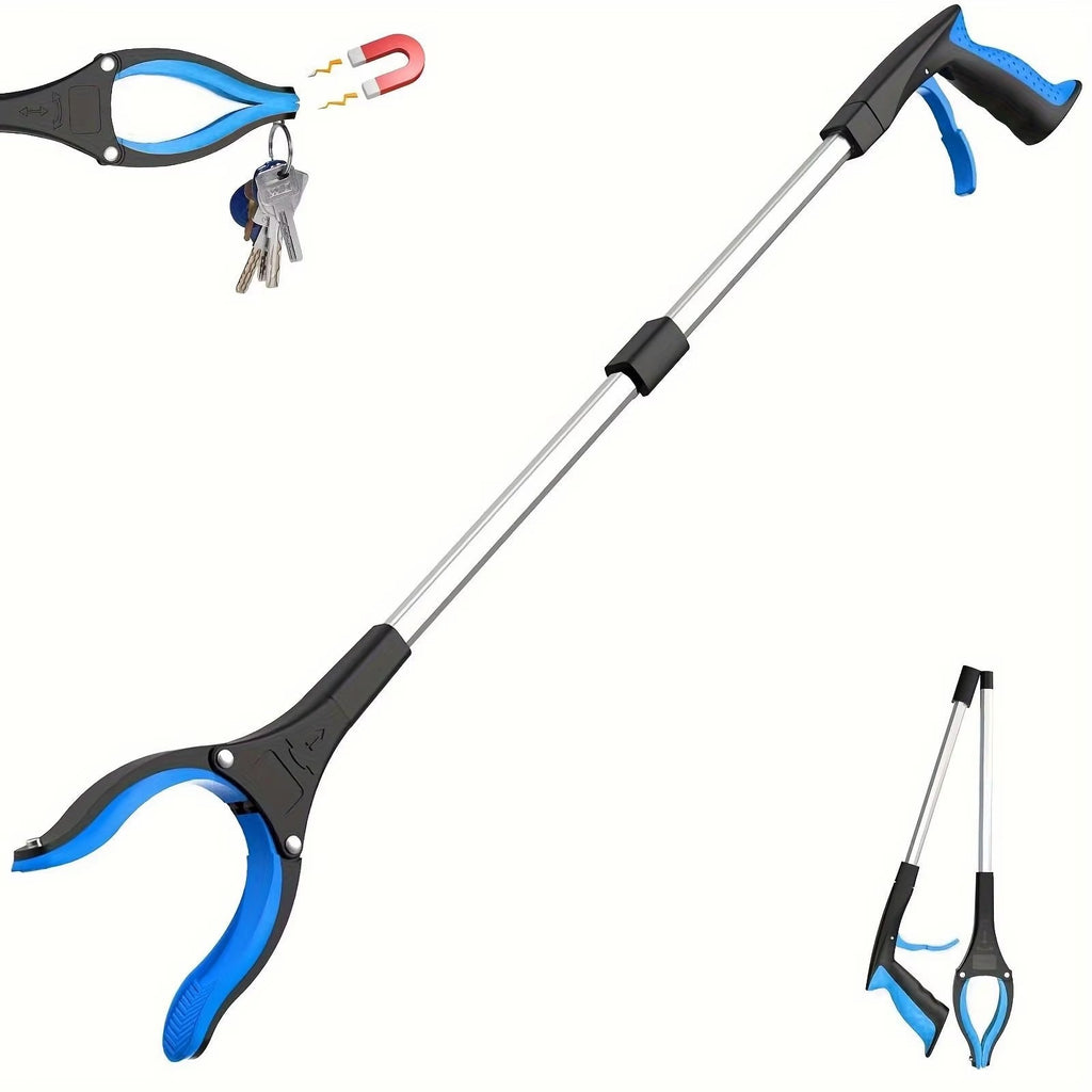 Pince de Préhension 83cm Rotative 360° - Pince à Déchets Pliable, Ultra-Légère et Robuste - Idéale pour Seniors et Extérieur